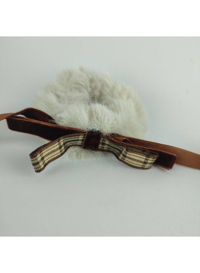 Ultra Soft Fur Elastic Hair Tie – Elegant & Comfortable Design - Image 3